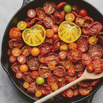 Making Tangy Oven-Dried Heirloom Tomatoes