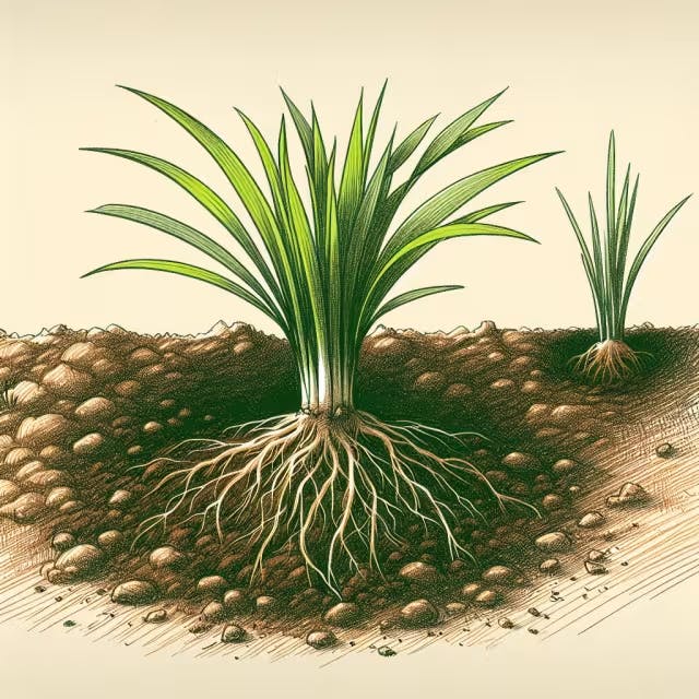 Planting Your Lemongrass Sprouts in Soil Image
