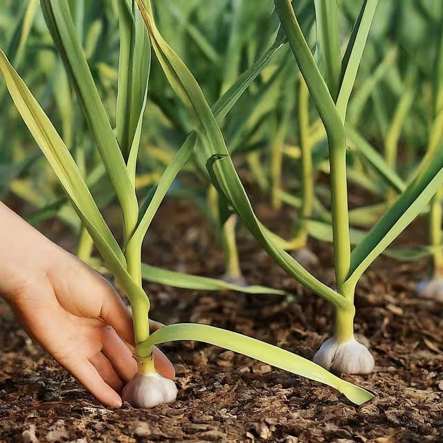 Caring for Your Growing Garlic Plants Image