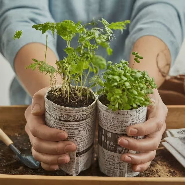 How to Plant and Care for Seedlings in Newspaper P
